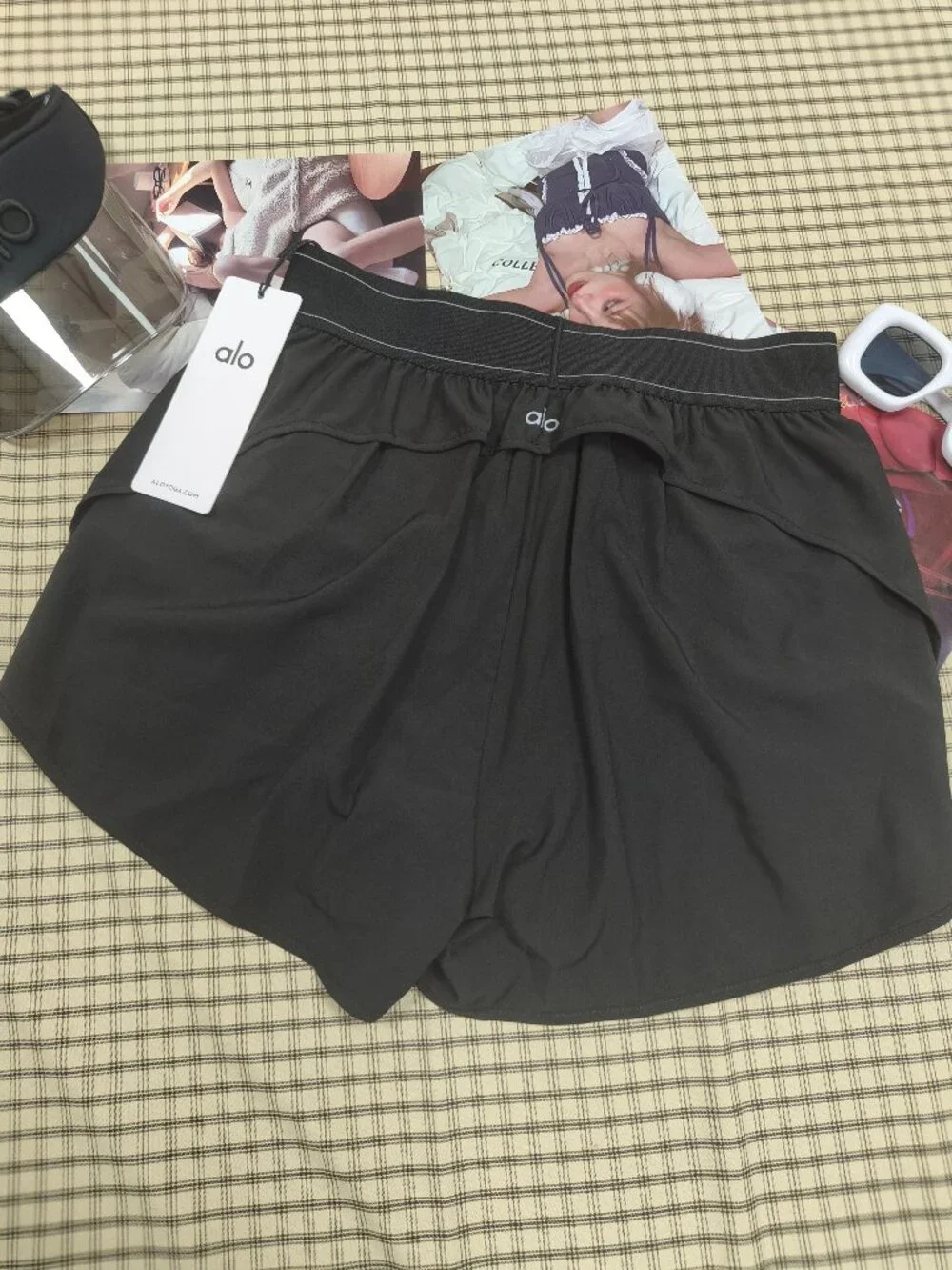 NWT Alo Yoga Match Point Black Athletic Short - Capsule wardrobe💵🦋